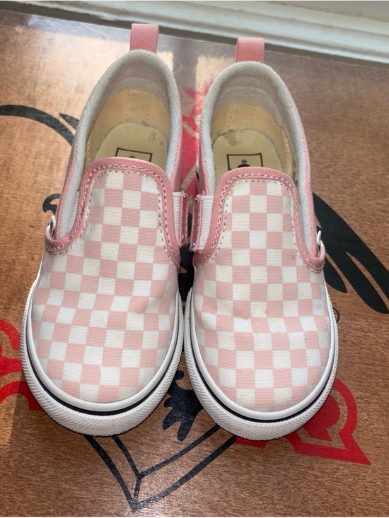 Vans Other - Kids Pink Checkerboard Slip-On Vans
